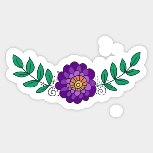 purple flower Sticker